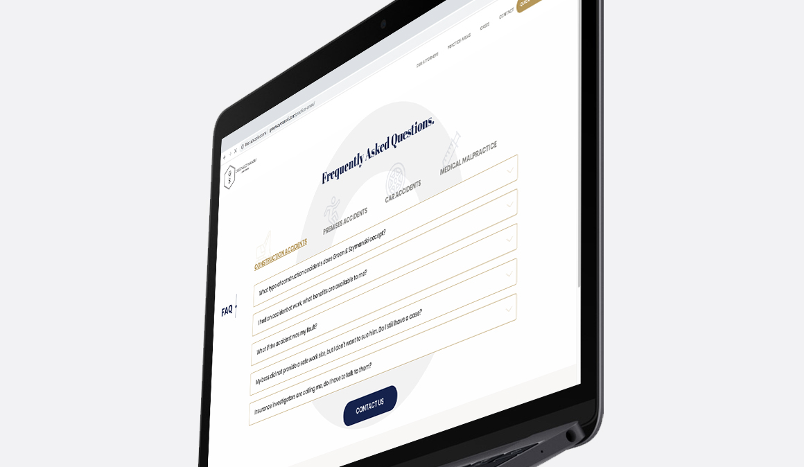 FAQ page view