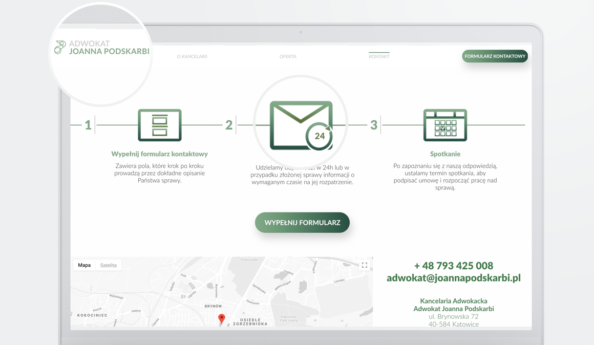 Contact page view